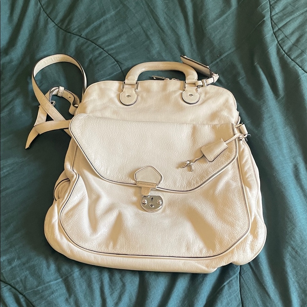 Dolce & Gabbana Miss Catch cream leather bag - Picture 7 of 16